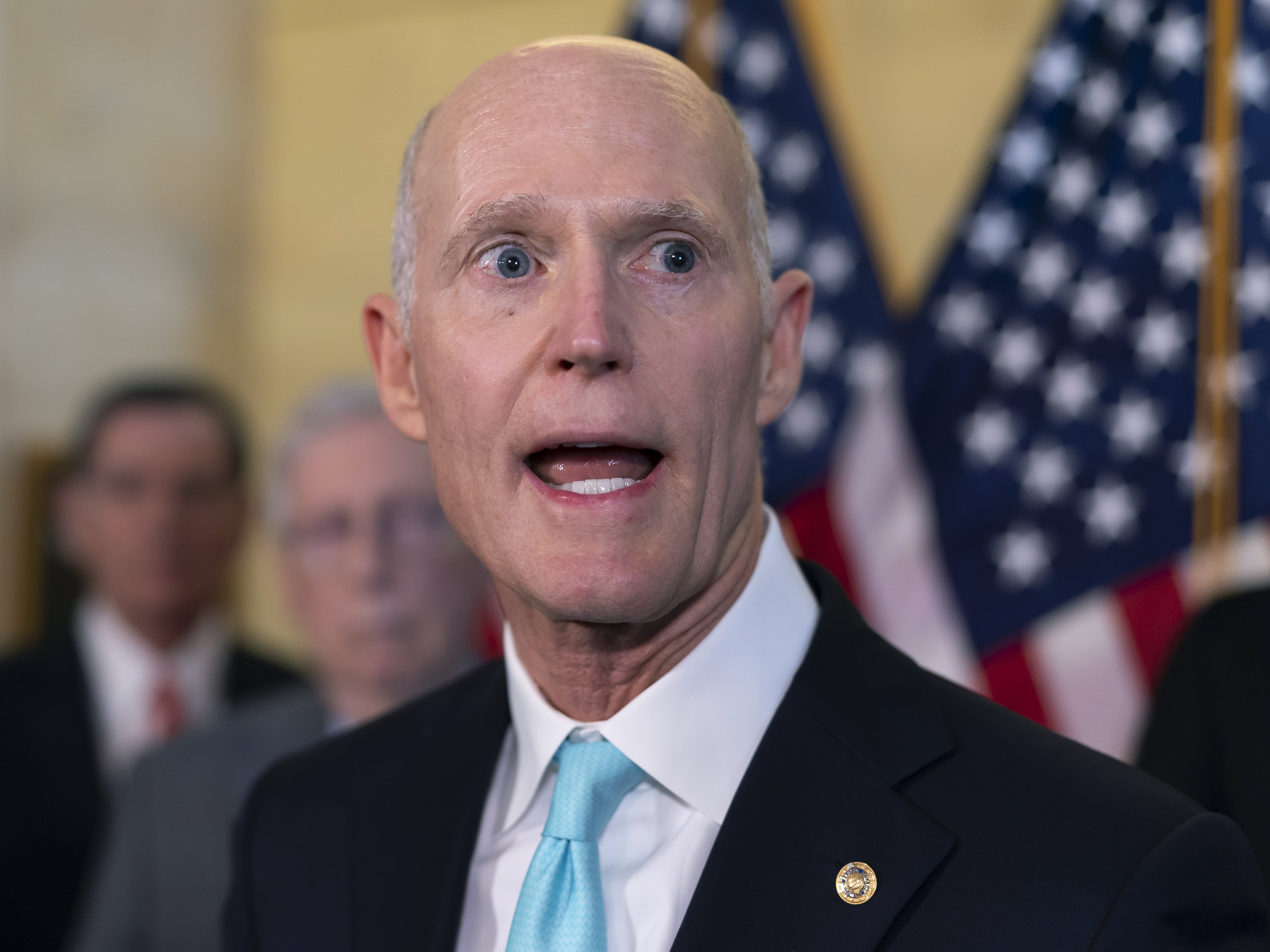 caption: Sen. Rick Scott, R-Fla., released a blueprint for a sweeping conservative reimagining of the federal government.
