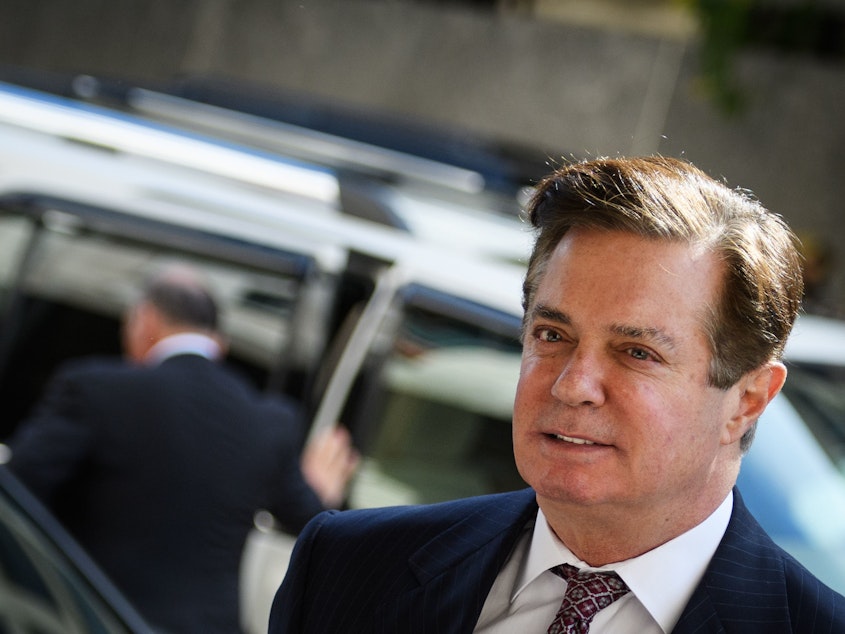 caption: Paul Manafort arrived for a hearing at U.S. District Court on June 15 in Washington, D.C.