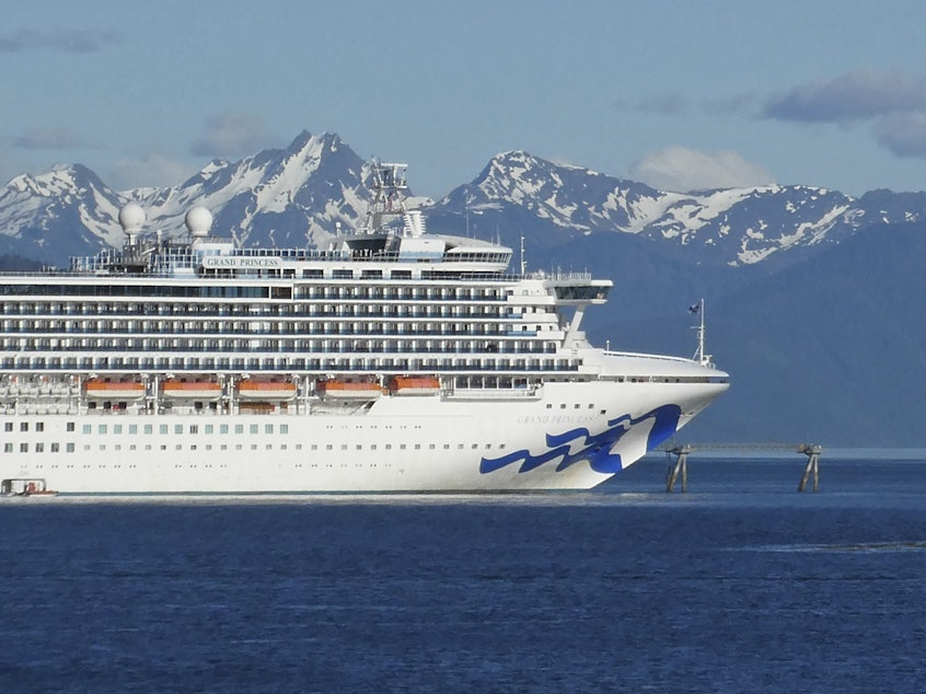 caption: "What we want to do is make sure that our fantastic tourist industry, including the cruise ships, including our hospitality in our ancillary businesses, have an opportunity to get back to where they were," Alaska Gov. Mike Dunleavy said