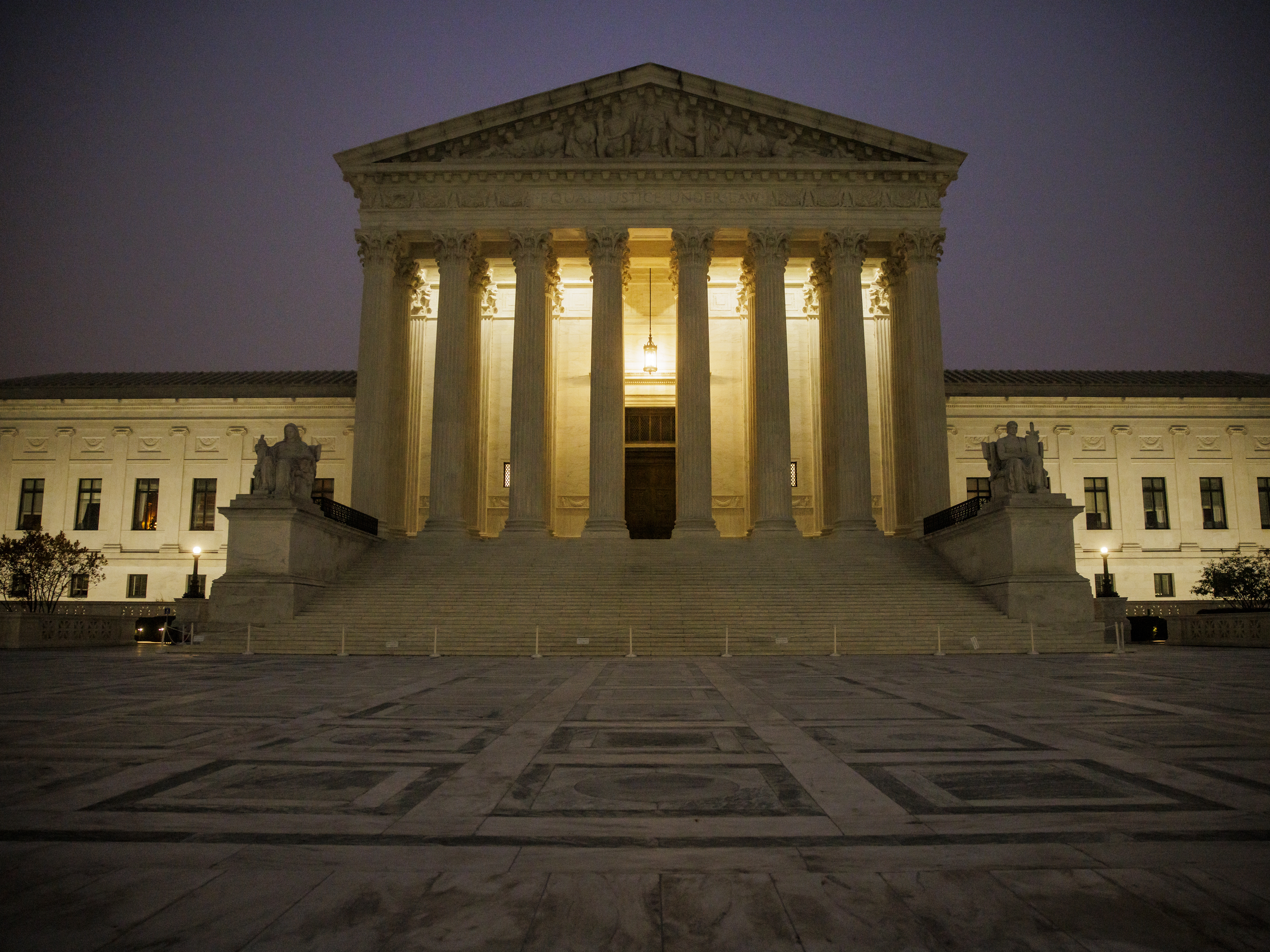 caption: The Marshal of the Supreme Court is unable to identify a person who leaked the <em>Dobbs </em>decision, according to a Supreme Court release Thursday.