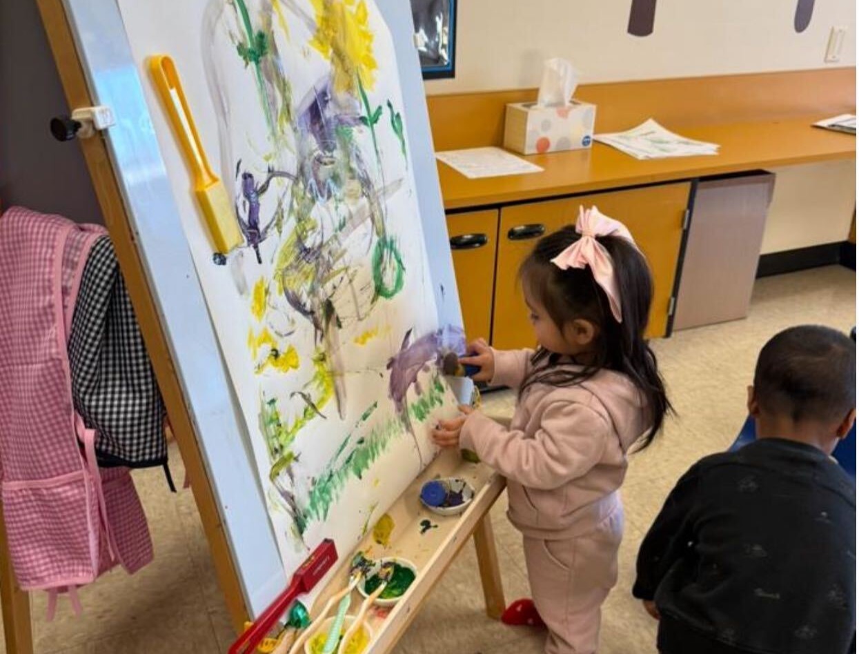 caption: Children at one of North Seattle College's 11 cooperative preschools throughout the city.