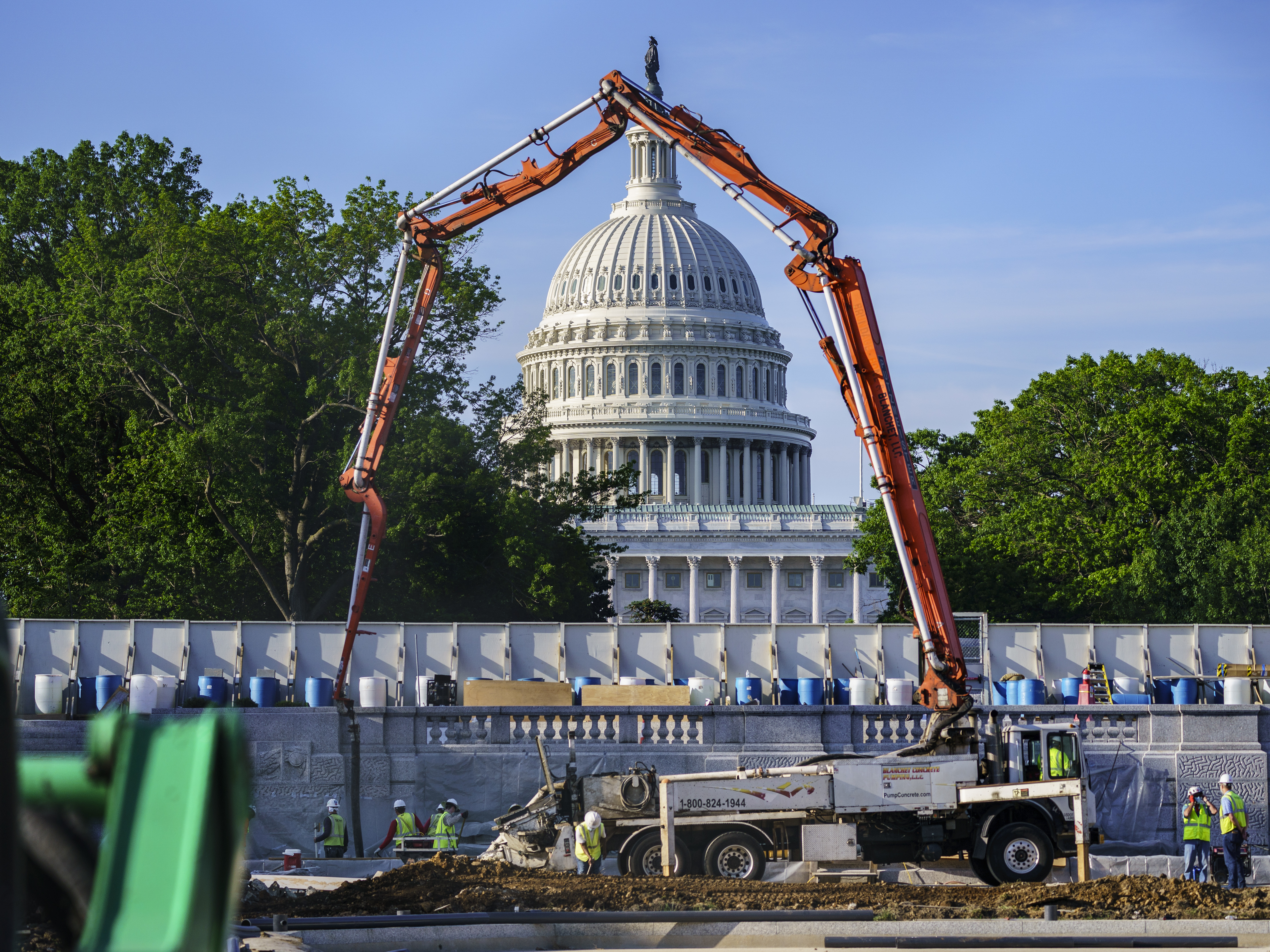 caption: Democrats and Republicans might agree on some aspects of what constitutes infrastructure, but sharply disagree on how to pay for it.