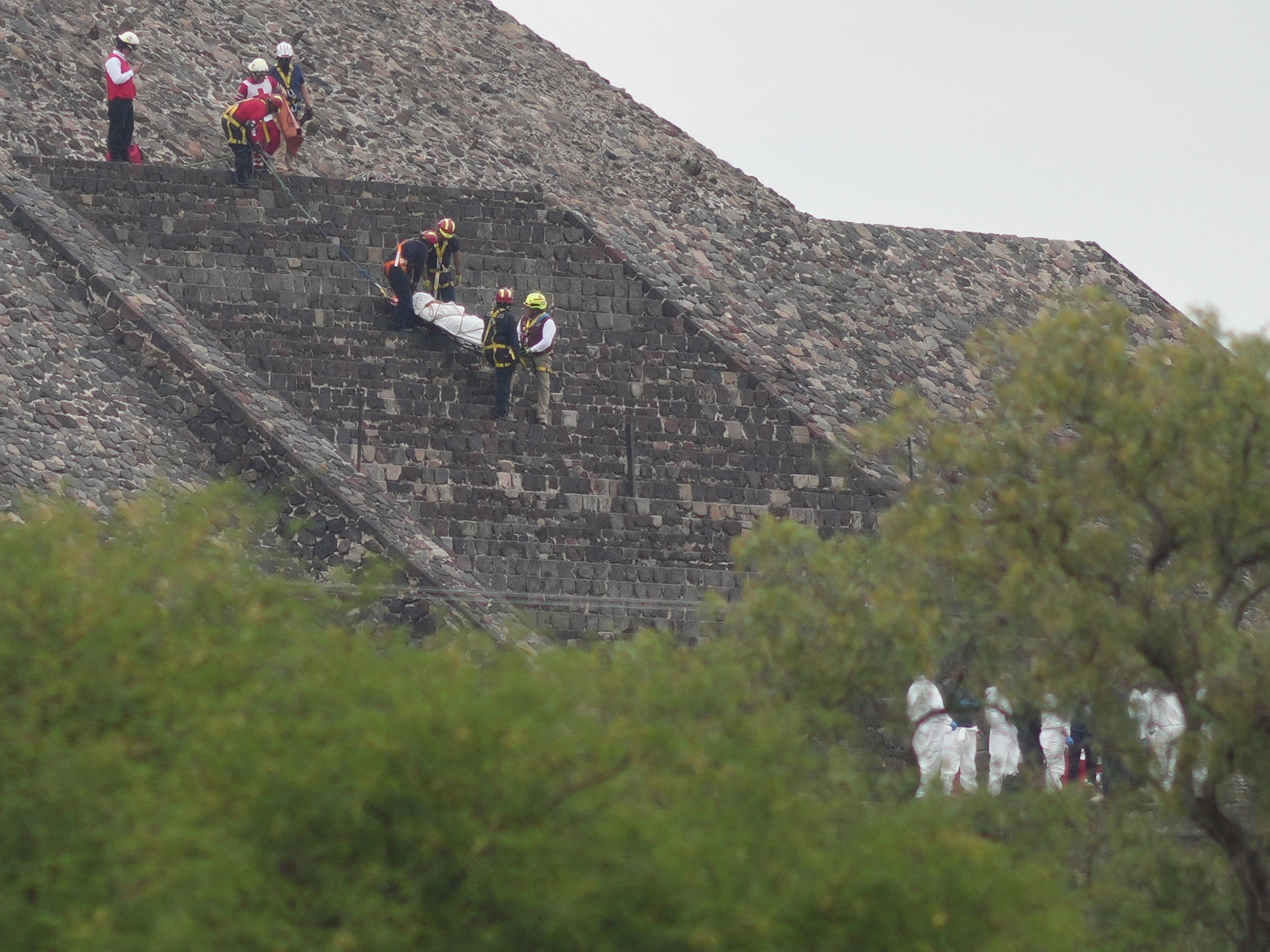 APTOPIX Mexico Teotihuacan Shooting