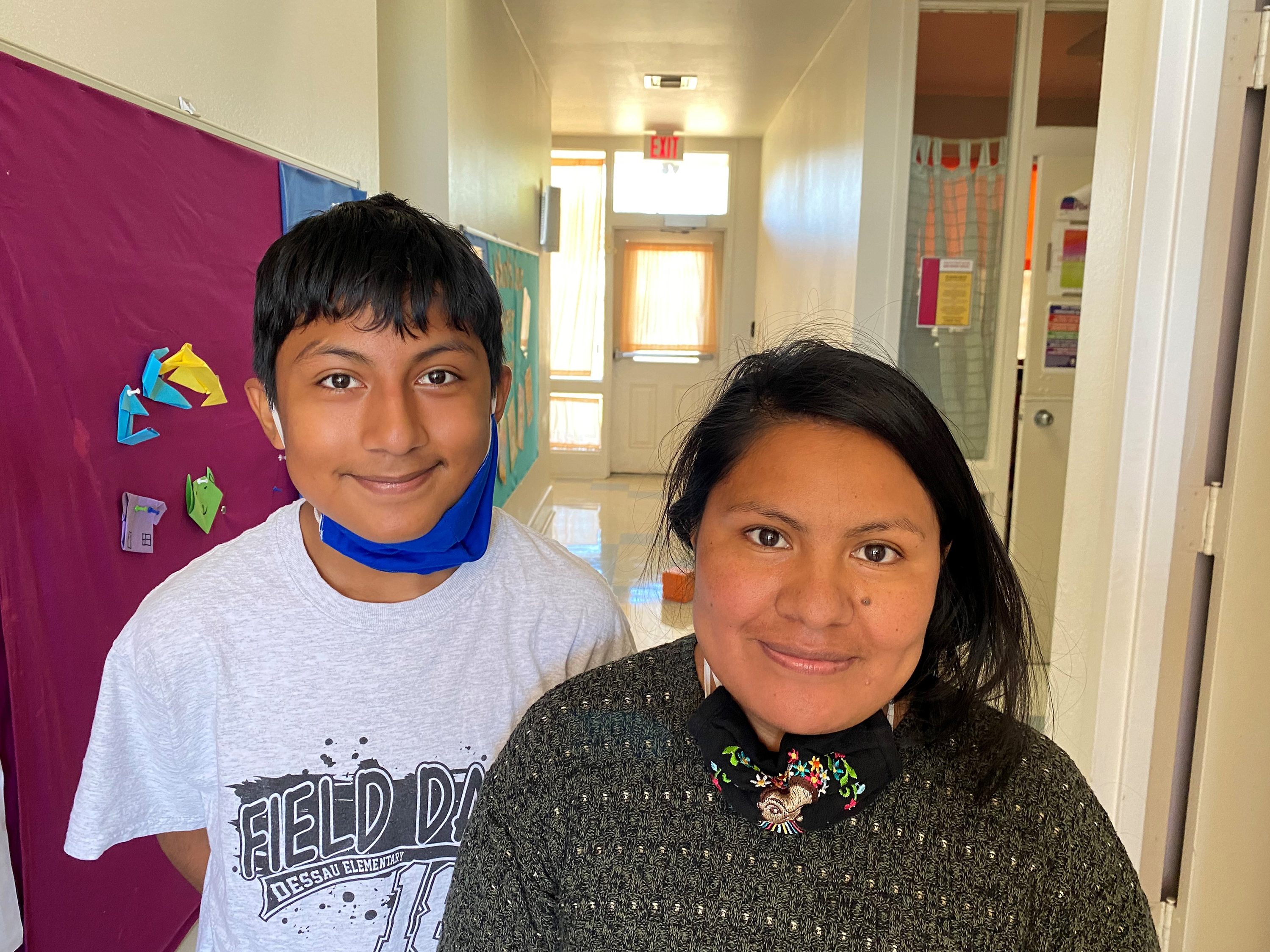 caption: Iván and his mother, Hilda Ramirez, have taken refuge in a suburban church in Austin, Texas, for more than four and a half years. She says they fled his abusive grandfather in Guatemala five years ago, made it to the Texas border, and asked for asylum from the Obama administration. But she says their treatment under President Trump has been worse.
