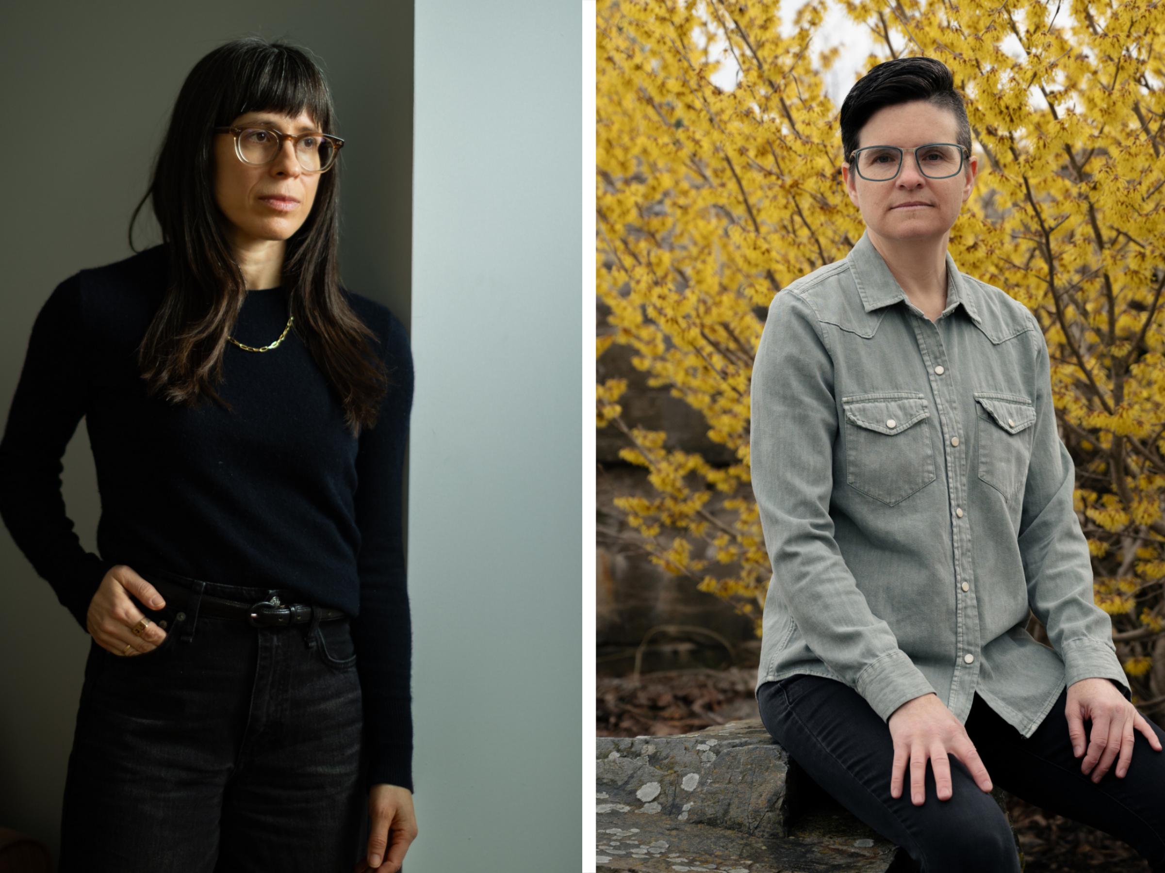 caption: Liz Goggin (left), a licensed clinical social worker, and Mahri Stainnak both served in the federal government for more than a decade. In 2025, Goggin quit her job, while Stainnak was fired.