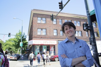 caption: Former Seattle City Councilmember Sally Clark is one of many people who've reinvented themselves in District 4. Clark is now  the UW's Director of Regional and Community Affairs.