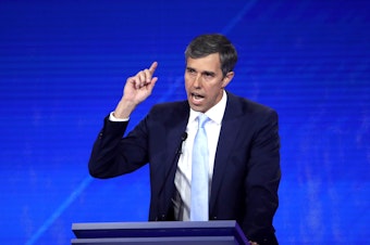 caption: Former Texas Rep. Beto O'Rourke has promised a mandatory buyback program for assault-style weapons. But public support for such a program is divided.