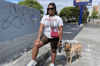 caption: Travonna Thompson-Wiley argues that community pressure brought Amazon to heel, convincing it to drop a warehouse project in the Rainier Valley.