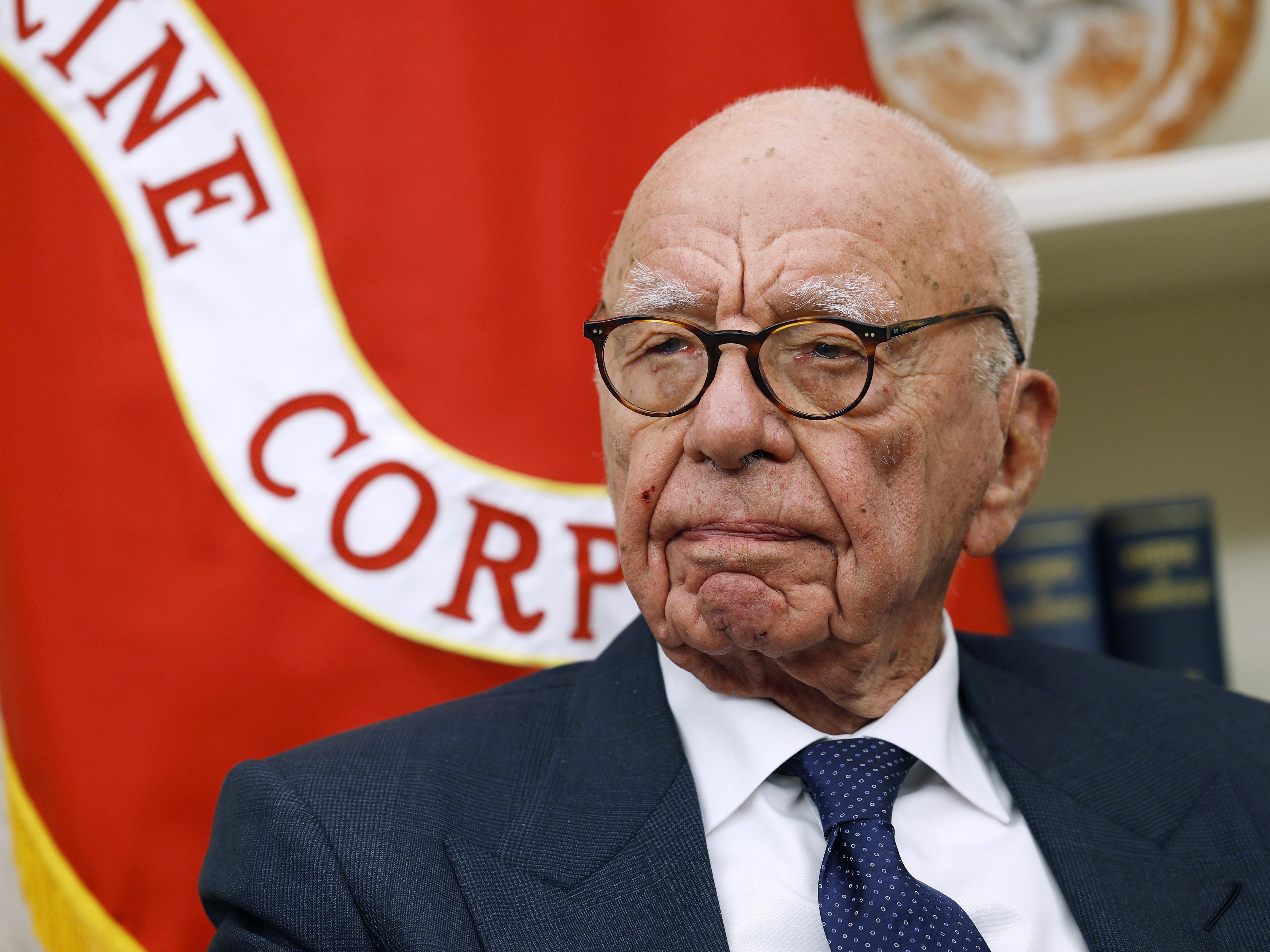 caption: Rupert Murdoch has settled a legal battle with three of his children over the fate of his media empire after his death. Known as a conservative power broker, Murdoch visited President Trump in the Oval Office of the White House on February 03, 2025.