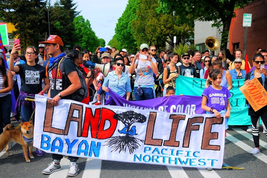 KUOW Violent Evening Follows Peaceful Seattle May Day March