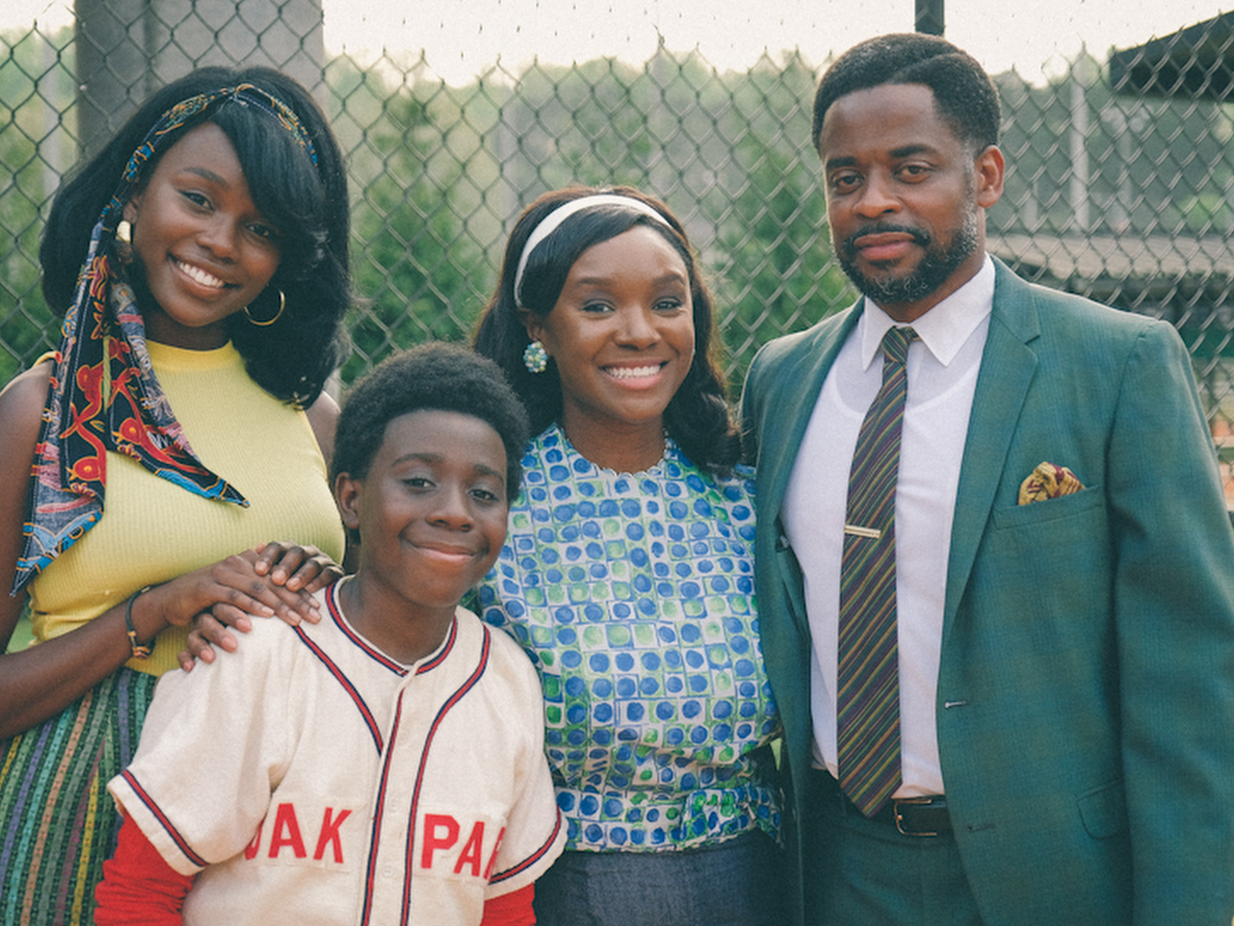 caption: Laura Kariuki, Elisha Williams, Saycon Sengbloh and Dule Hill star as the Williams family.