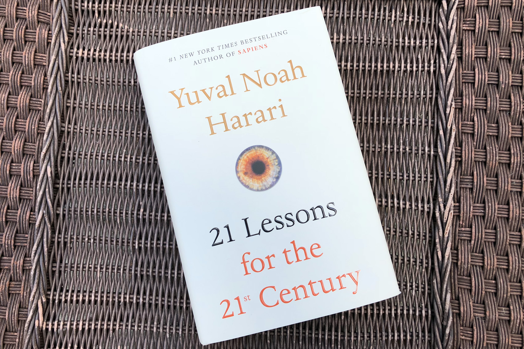 caption: "21 Lessons for the 21st Century," by Yuval Noah Harari. (Alex Schroeder/On Point)