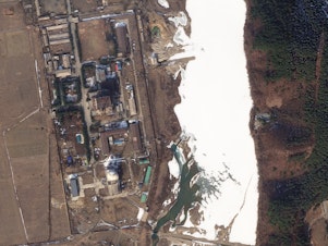 Satellite image of the Yongbyon Nuclear Research Center in North Korea, taken on Feb. 19