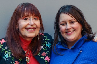 caption: During their StoryCorps interview in April, Elizabeth Coffey-Williams (left) told her niece, Jennifer Coffey (right), about how her loving family did not understand what being transgender meant. "My parents were afraid, well, you know, <em>this might be contagious</em>," she said.
