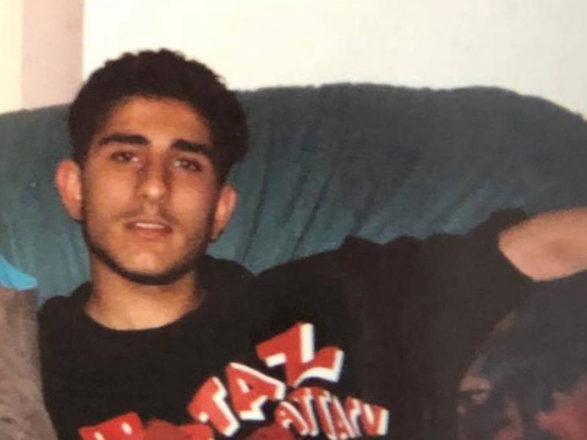 caption: Jimmy Aldaoud, shown here as a teen, was deported at age 41 to Iraq, a country that his family said he had never set foot in.