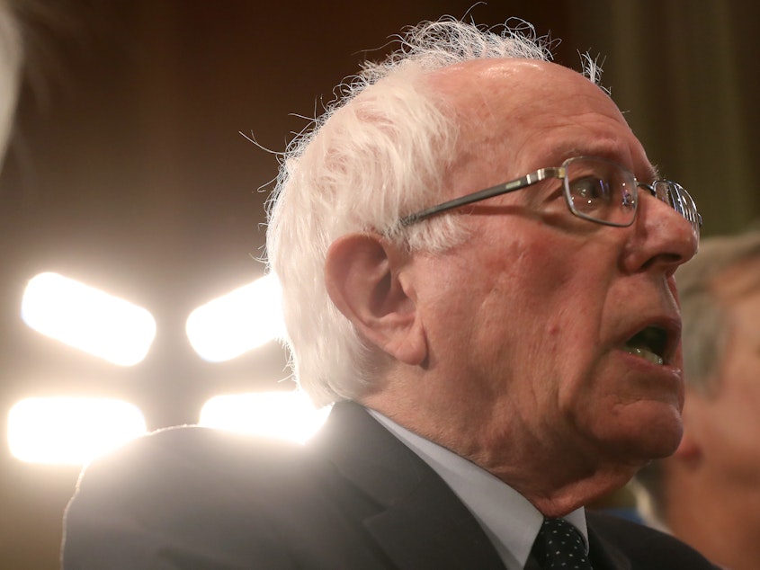caption: Sen. Bernie Sanders of Vermont says he is set to release his tax returns Monday. For the first time in his career, it's been revealed that Sanders is now, in fact, a millionaire.