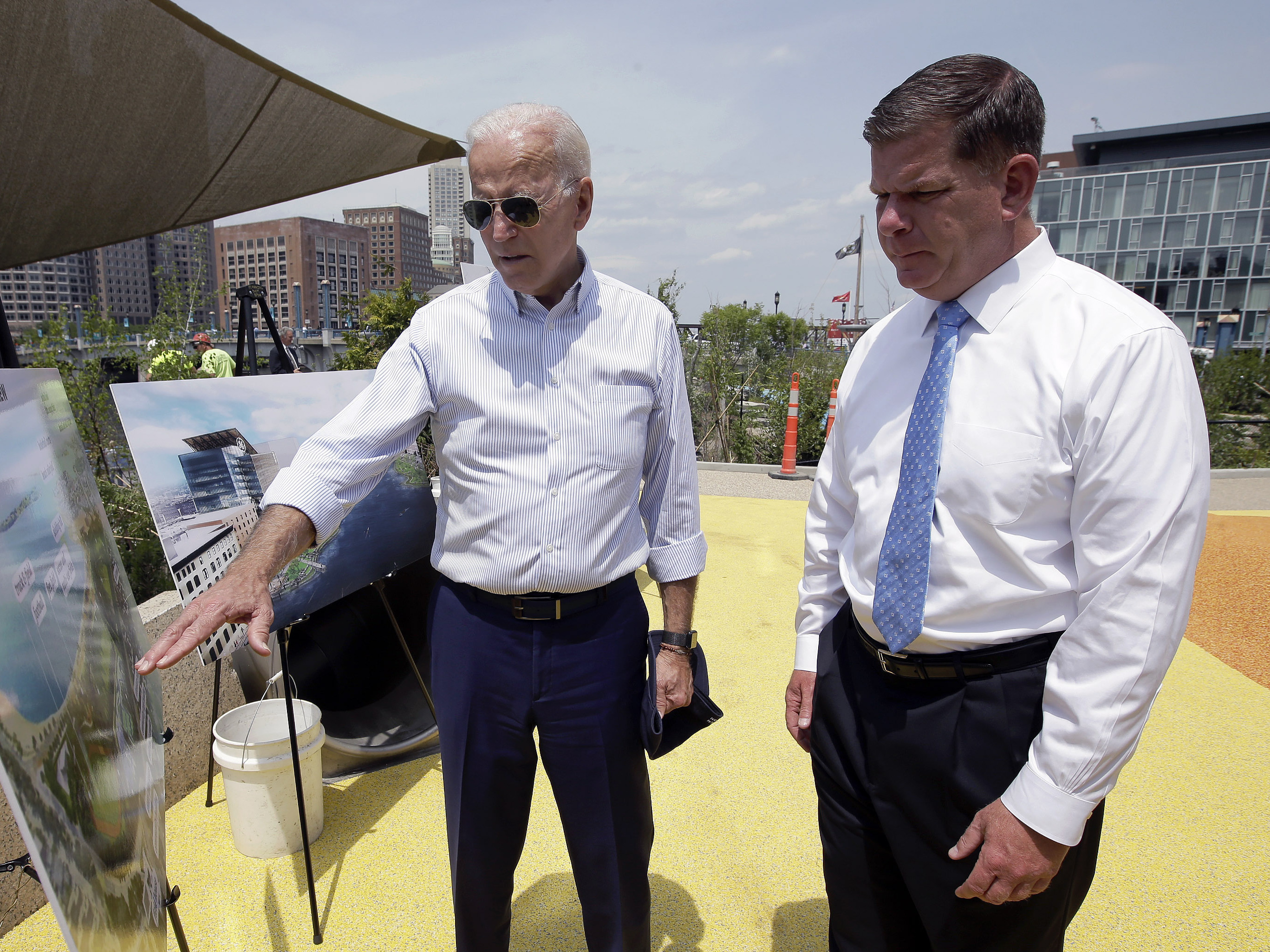 caption: President-elect Joe Biden is tapping Boston Mayor Marty Walsh to be his labor secretary.