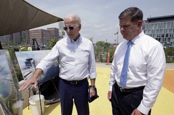caption: President-elect Joe Biden is tapping Boston Mayor Marty Walsh to be his labor secretary.