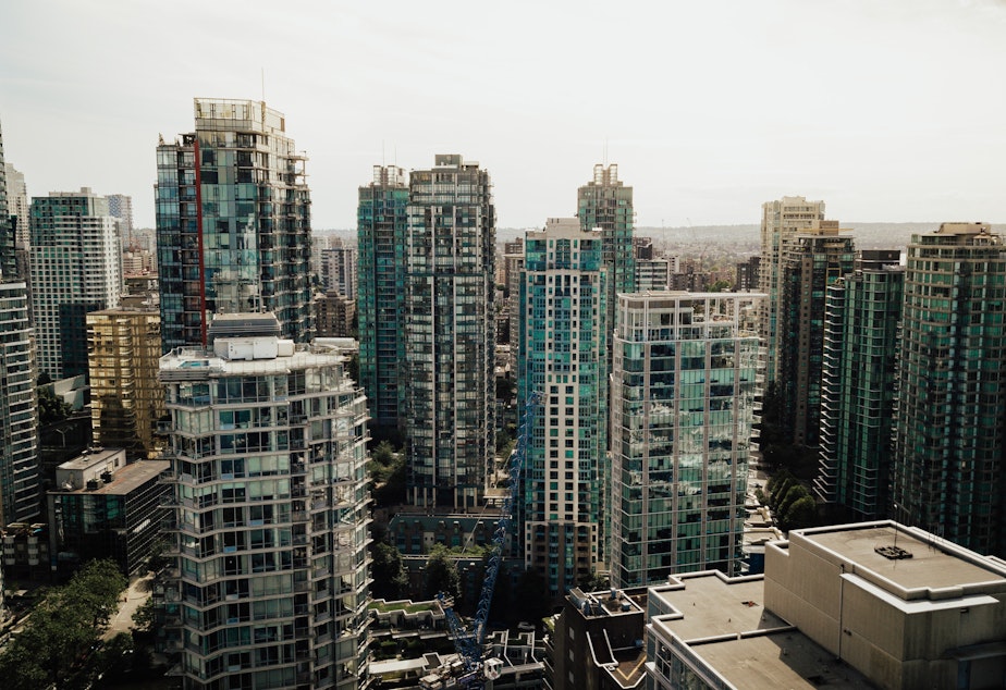caption: Seattle highrises