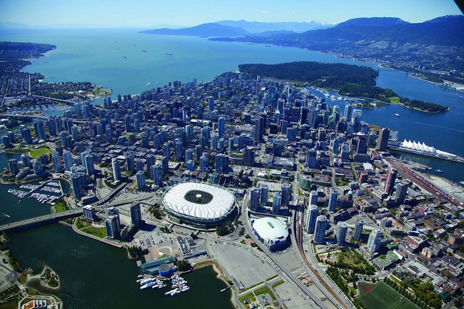 caption: BC Place in Vancouver will host many of the Women's World Cup games, including the final on July 5.