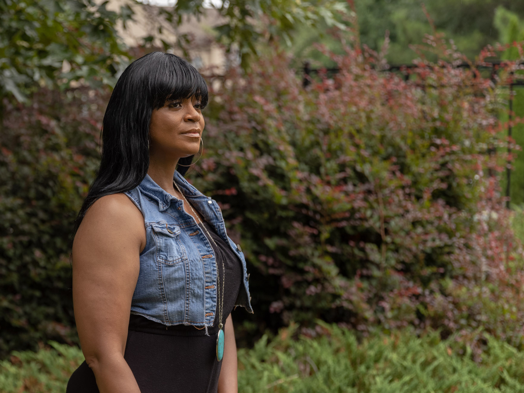 caption: Safiya Kitwana lives in Lithonia (DeKalb County), GA, and is facing eviction. She lost work during COVID. She's a single mom with 2 teenage sons. But, at least in her case, things just took a turn for the better.