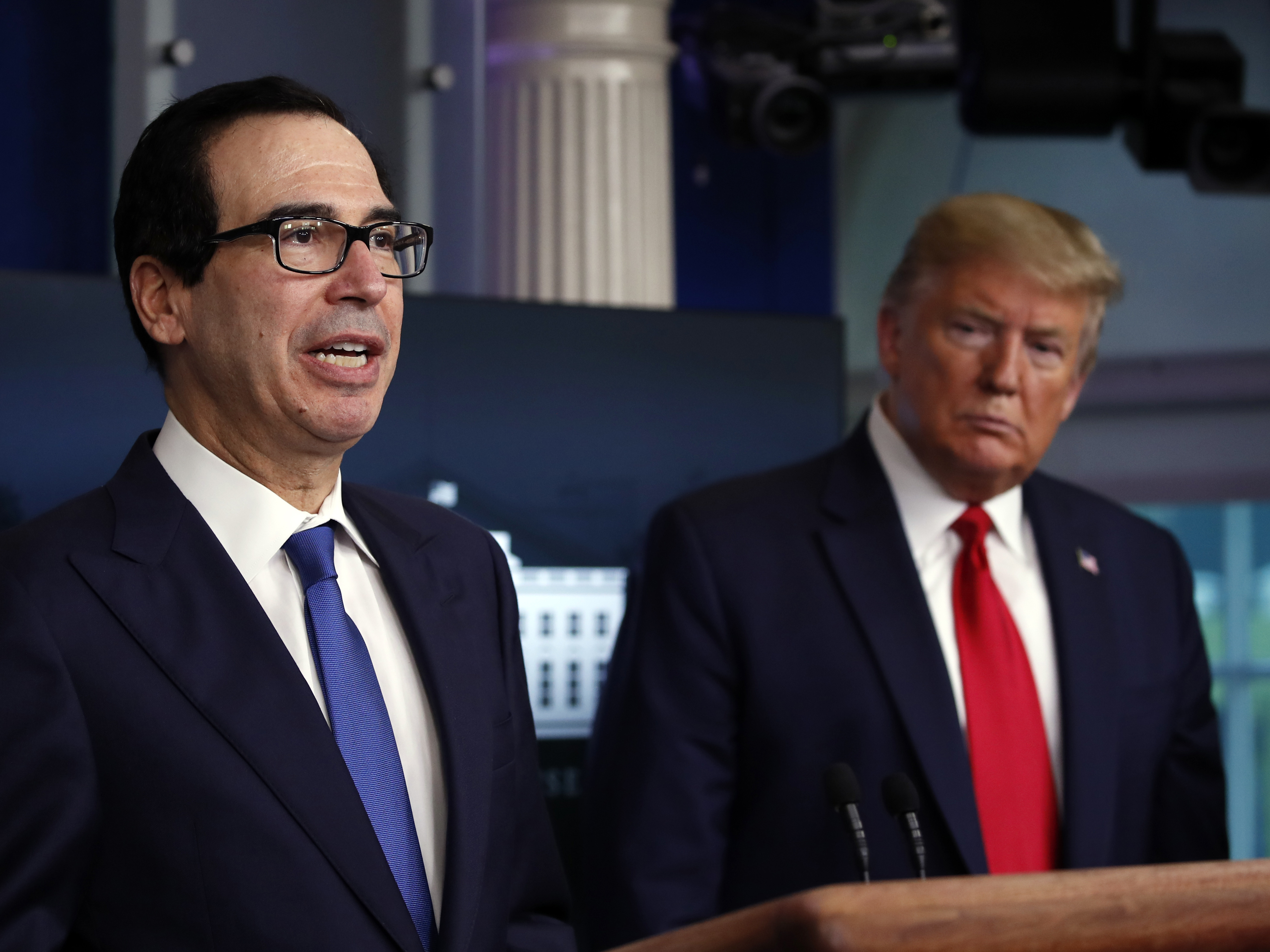 caption: Treasury Secretary Steven Mnuchin and congressional leaders have agreed to increase coronavirus aid by $484 billion.