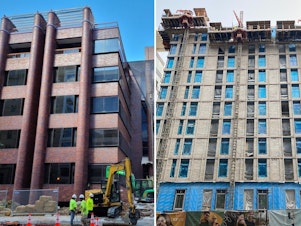caption: 1313 L St. in Washington, D.C., was formerly an office building. By the end of this year, it will be home to newly finished apartments.