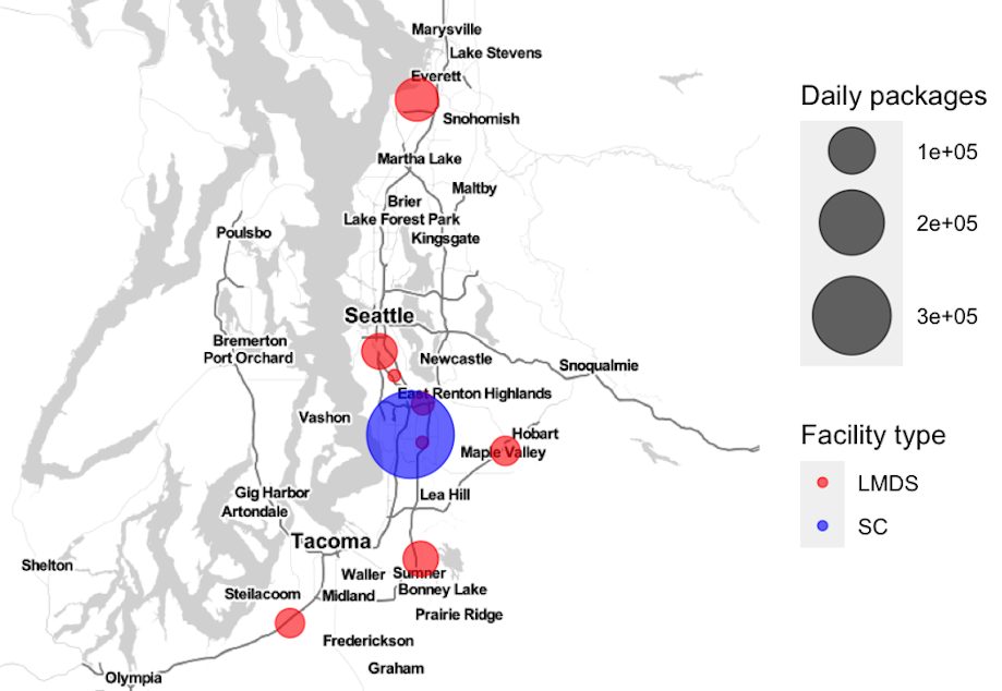 Grocery delivery services in the Puget sound region