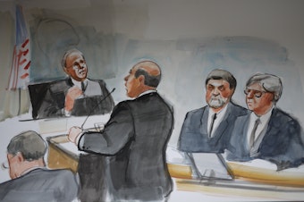 caption: U.S. Magistrate Judge James P. Donohue hears arguments in Daniel Ramirez's case.