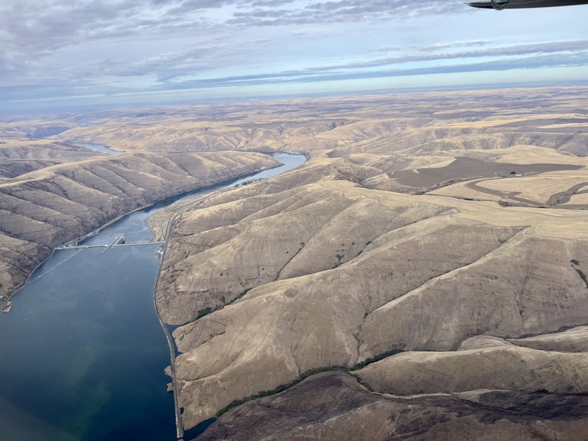 caption: Lower Granite Dam on the Snake River.