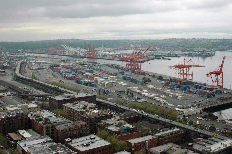 caption: Port of Seattle.