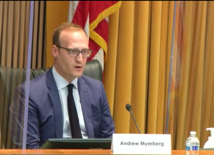 caption: OPA Director Andrew Myerberg during a September forum with the City of Phoenix.