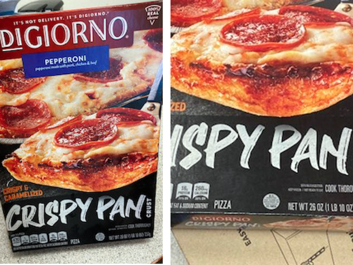 caption: Nestlé USA is recalling thousands of pounds of DiGiorno Crispy Pan Crust pepperoni pizza over potential mislabeling and an undeclared soy allergen. It's asking consumers to throw the product out or return it to its place of purchase.