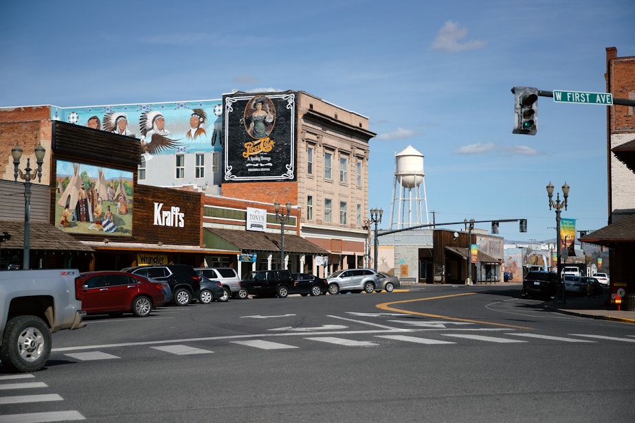 caption: Toppenish, Washington, is shown on Monday, March 10, 2025.