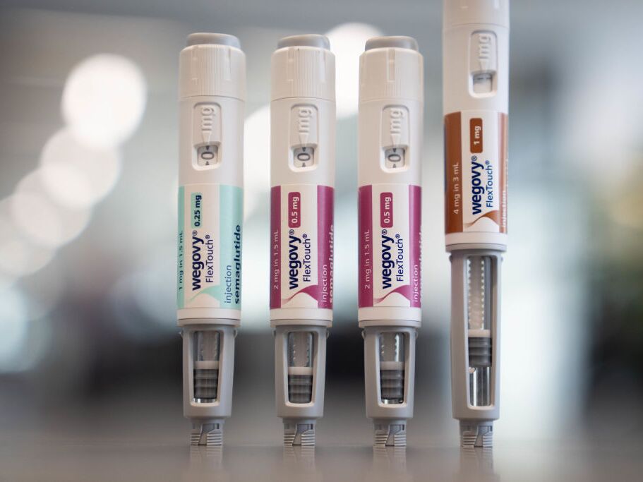 caption: GLP-1s like the weight-loss drug Wegovy can be made by compounding pharmacies while they're in short supply. Drugmakers argue they no longer are.