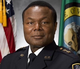 caption: Assistant Chief Perry Tarrant of the Seattle Police Department.