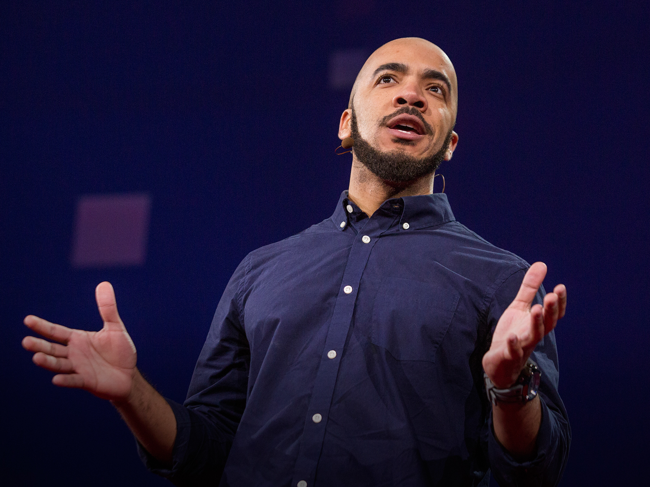 caption: Clint Smith speaks at TED2015 - Truth and Dare, March 2015