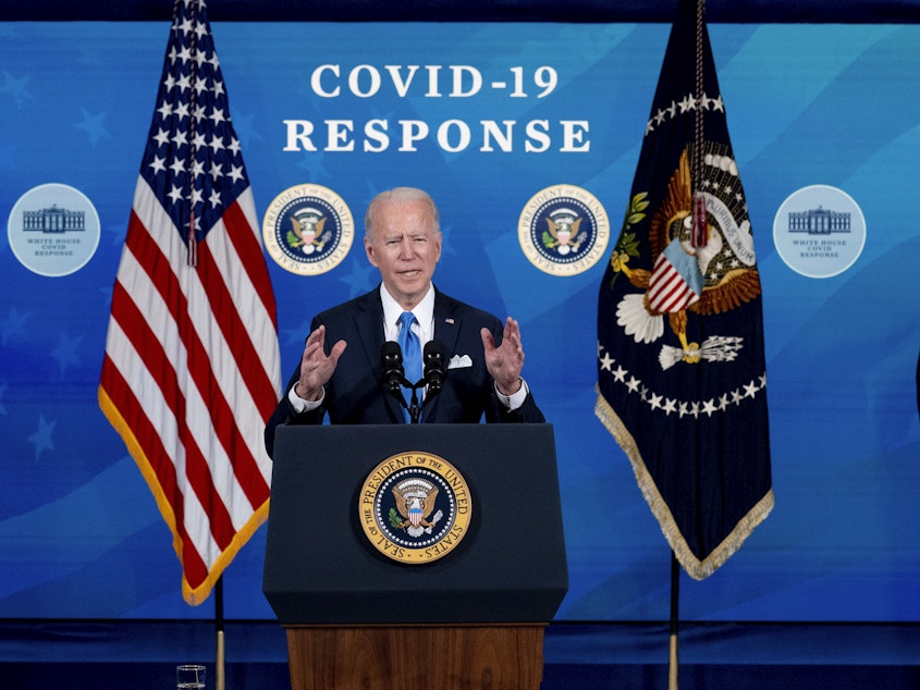 caption: President Biden is calling for White House employees to return to the office next month.