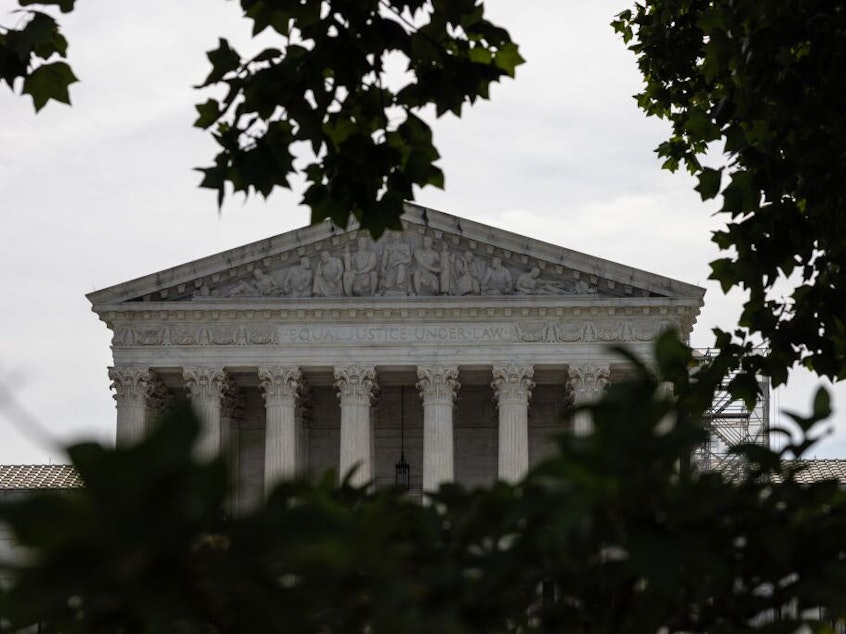 caption: The U.S. Supreme Court on Monday put two social media laws on hold, sending the Texas and Florida cases back to lower courts for more review. Both laws sought to regulate social media platforms. 