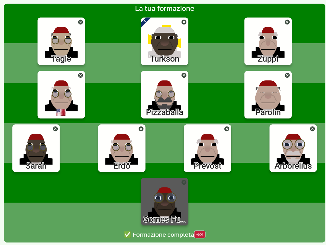 caption: Fantapapa is an online video game inspired by fantasy football, where players draft a team of cardinals they think have the best shot at becoming the next pope.