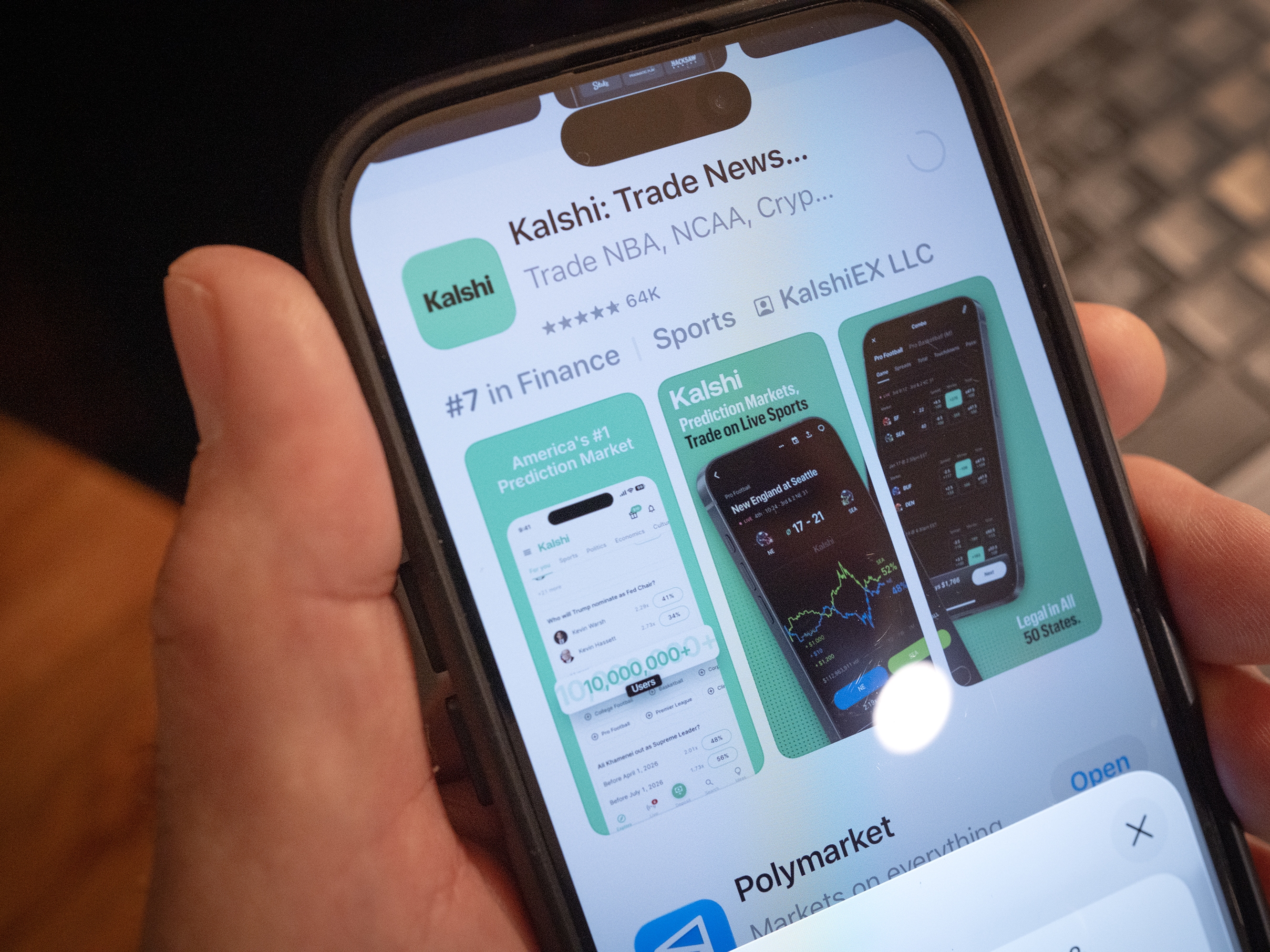 caption: Prosecutors in Arizona filed criminal charges on Monday against Kalshi, an online prediction market site.