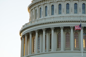 caption: United States Capitol Building. 