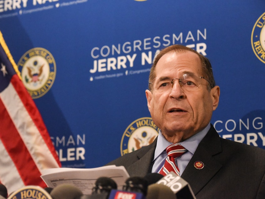 caption: House Judiciary Committee Chairman Jerry Nadler, D-N.Y., says the Justice Department has agreed to release some information related to the special counsel report on Russian election interference.