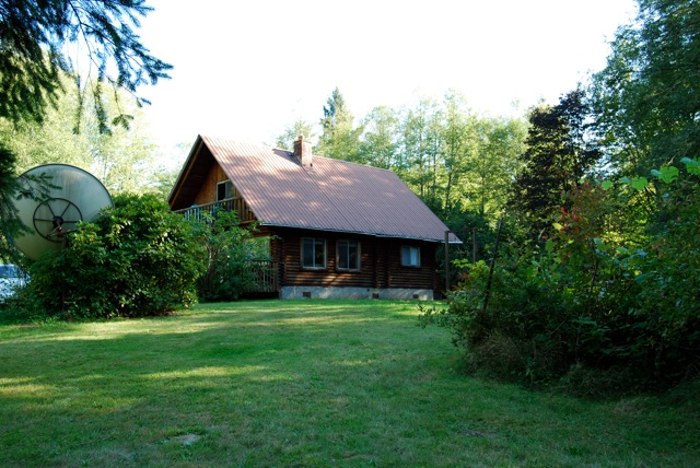 caption: The cabin that Bonnie Brown's family built in the 1970s that was in the path of the Oso mudslide.