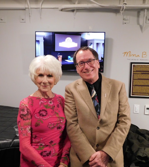 caption: Diane Rehm and Ross Reynolds 