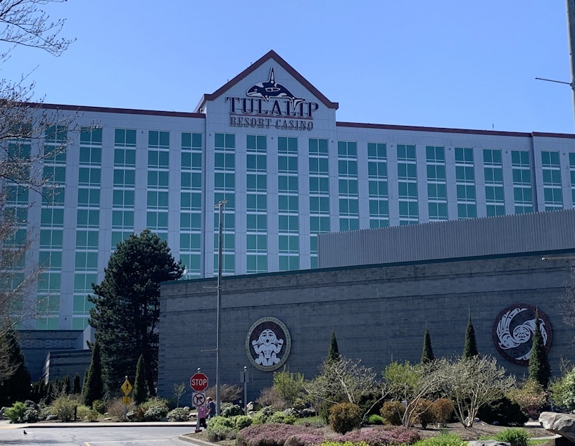 caption: The Tulalip Casino west of Marysville is now the odds on favorite to open the first legal sportsbook in Washington after the Tulalip tribe and state Gambling Commission reached a tentative agreement to launch sports betting.