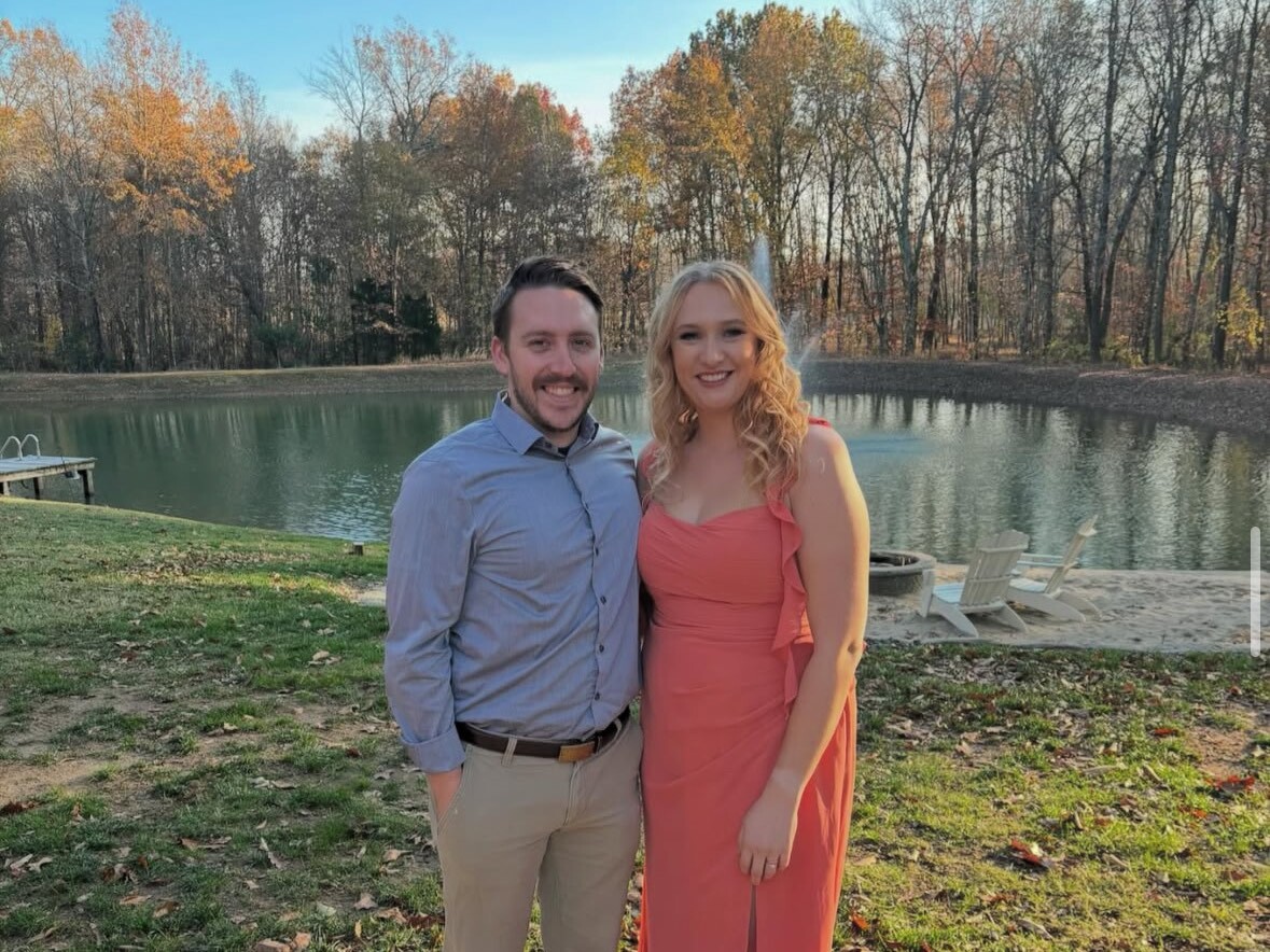 caption: Natalie Cook, pictured here with her husband, Zachary, was struck by one boy's kindness toward her foster daughter.