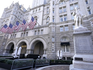 caption: Former President Donald Trump's company lost more than $70 million operating his Washington, D.C., hotel while he was in office, according to documents released by congressional Democrats on Friday.