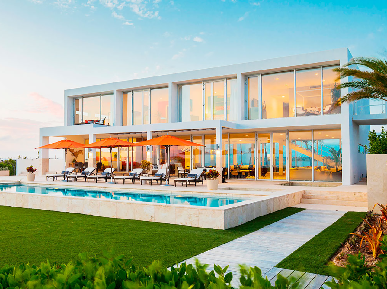 caption: Marriott International's Homes & Villas home-rental initiative offers luxury properties in 100 markets. It's an example of how the hotel and short-term home-rental businesses are converging.