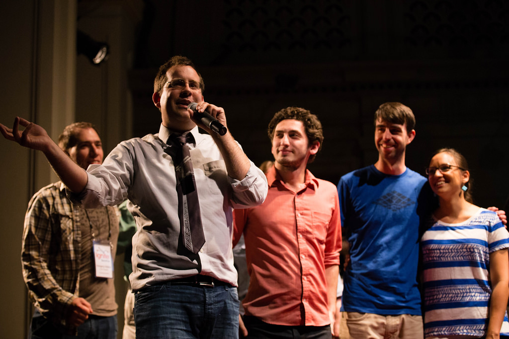 caption: On stage at Ignite Seattle 27